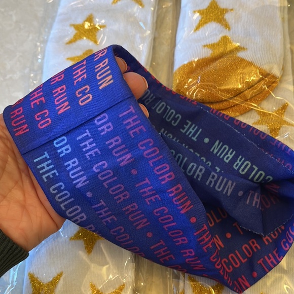 The Color Run star socks and headband bundle - Picture 2 of 2